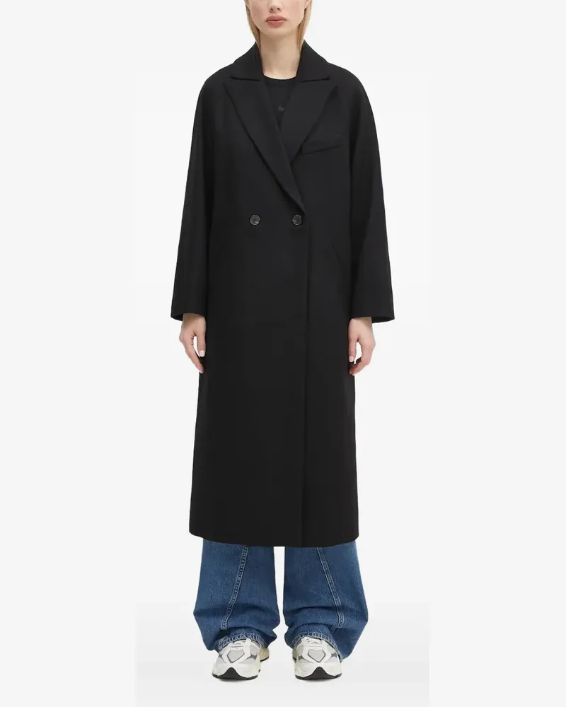 A.P.C. Doppelreihiger Mantel - Schwarz Schwarz