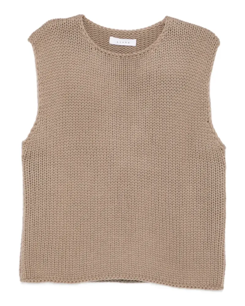 Liska Trägershirt mit Rundhalsausschnitt - Nude Nude