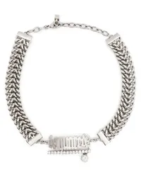 Dsquared2 Choker mit Logo Silber