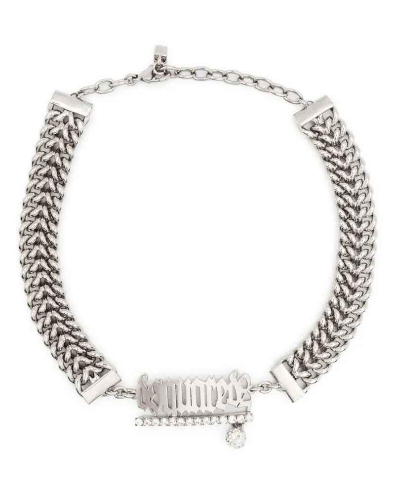 Dsquared2 Choker mit Logo Silber