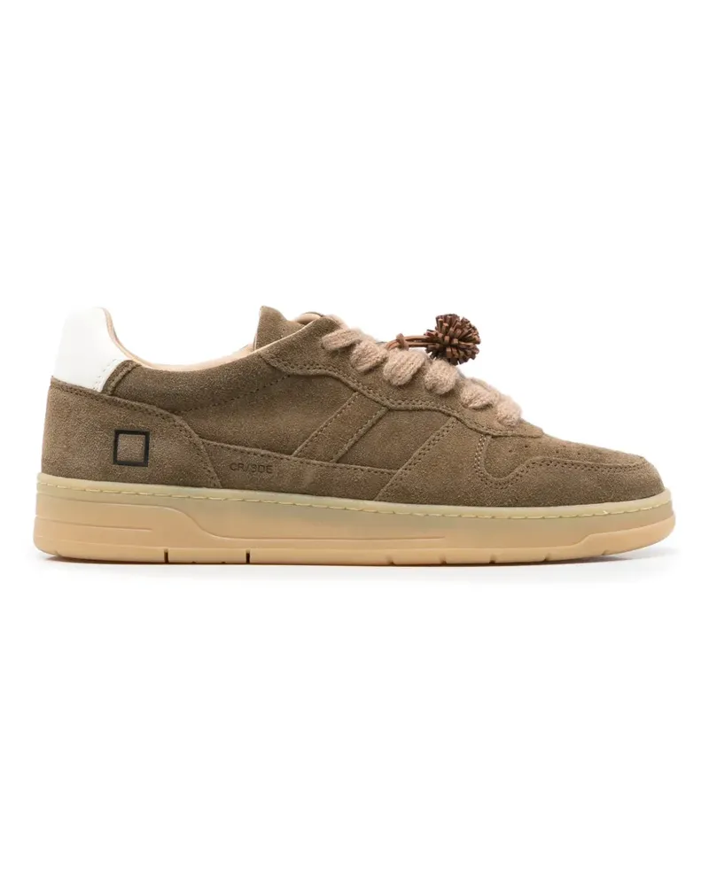 D.A.T.E. Court 2.0 Sneakers mit Logo-Prägung - Braun Braun