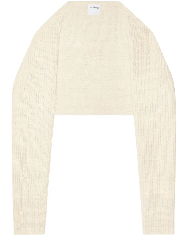 Courrèges Cropped-Bolero aus Wolle - Nude Nude