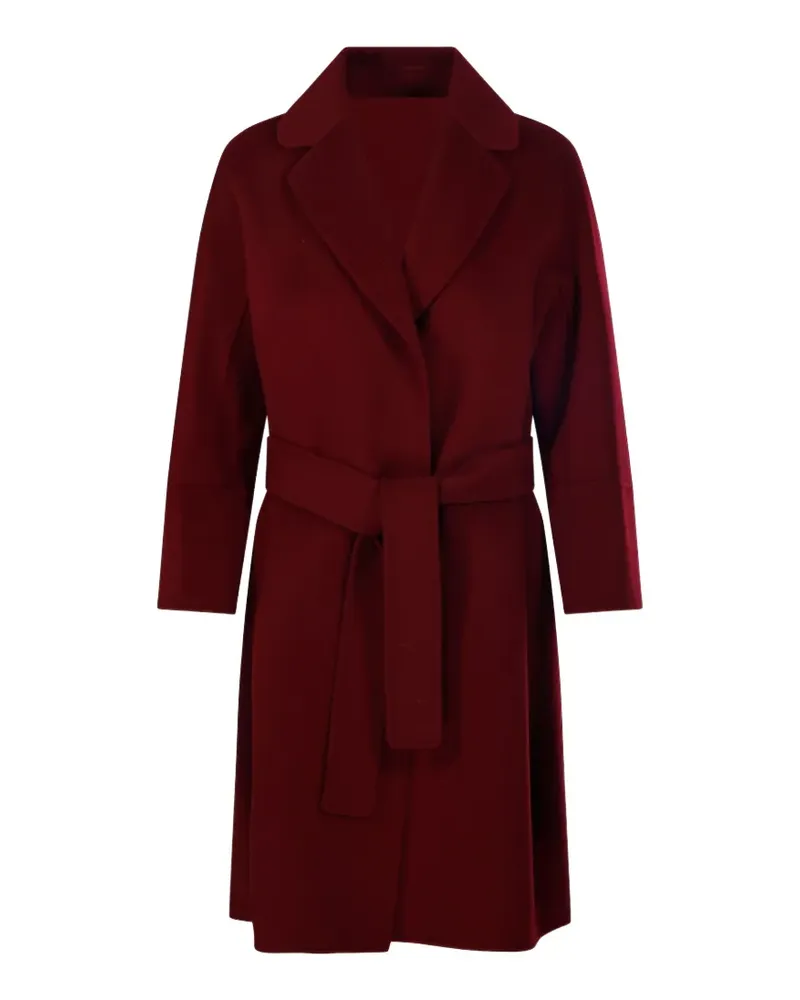 Max Mara belted notch-lapel coat - Rot Rot