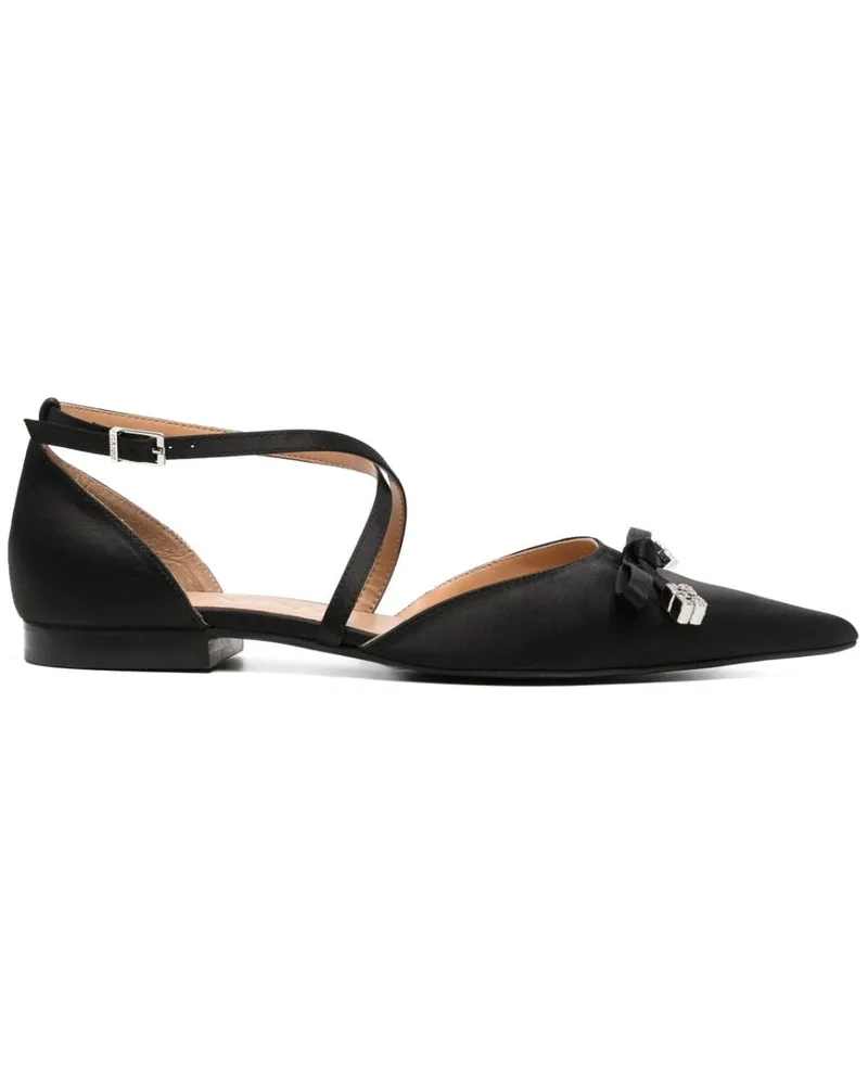 Ganni Pumps mit Schleifen - Schwarz Schwarz