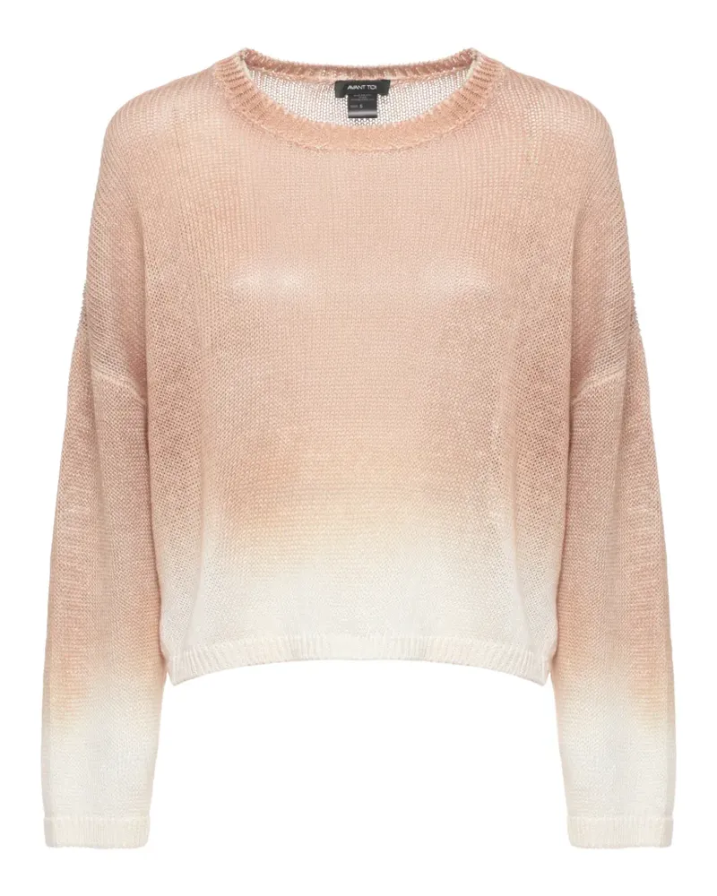 Avant Toi ombré-effect open-knit sweater - Rosa Rosa