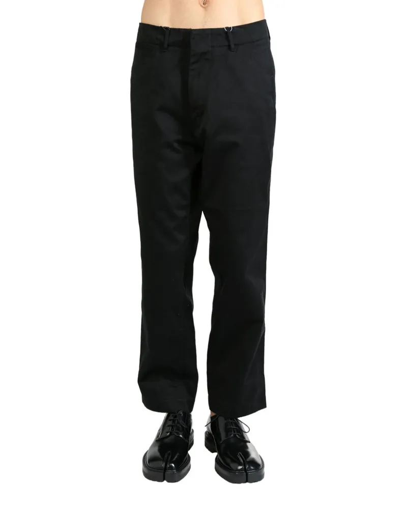 nanamica wide-leg chinos - Schwarz Schwarz