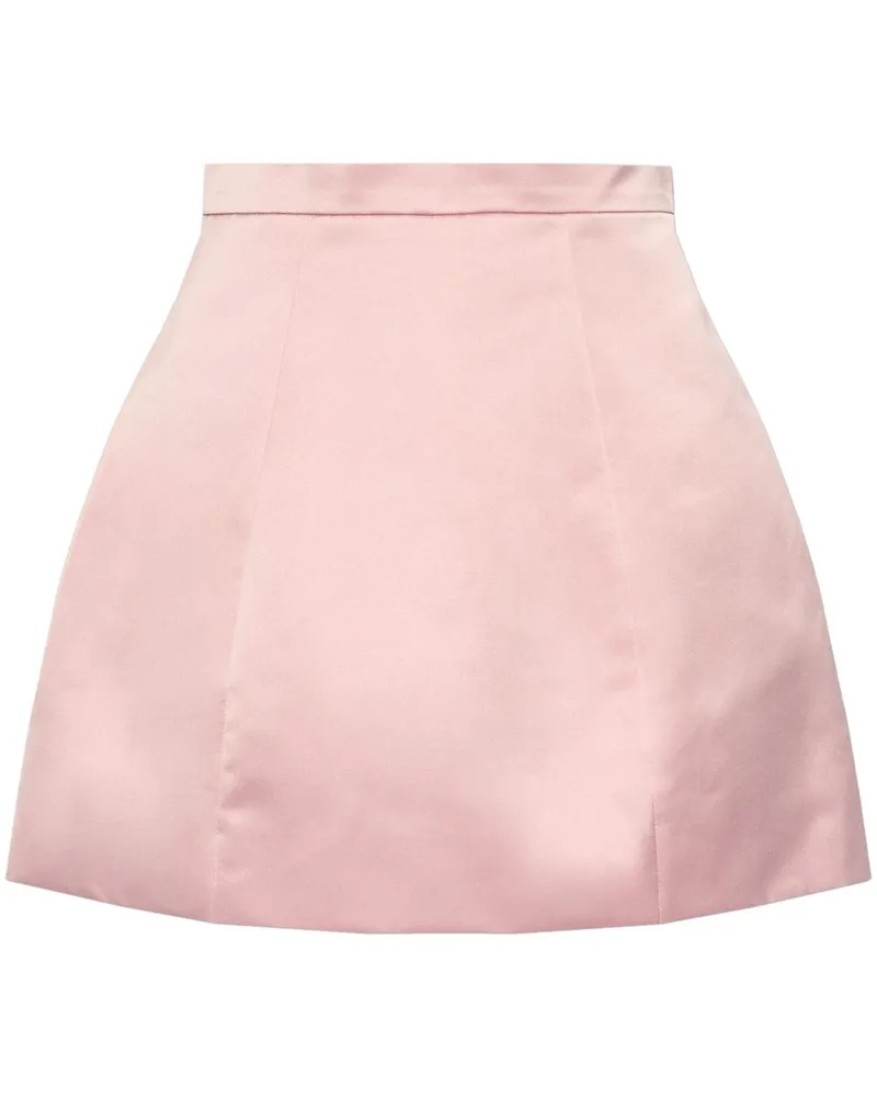 Blumarine Midirock aus Duchess-Satin - Rosa Rosa