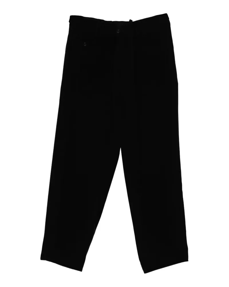 Yohji Yamamoto pocket tapered pant - Schwarz Schwarz