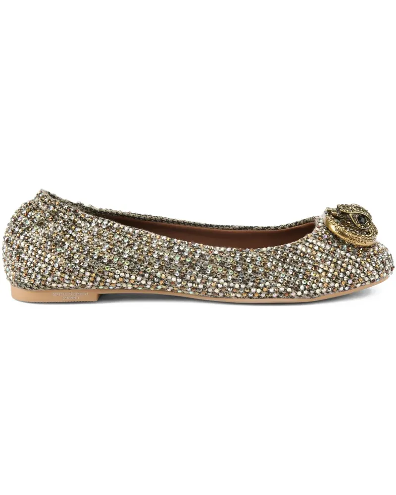 Kurt Geiger Chelsea Ballerinas mit Kristallen - Nude Nude