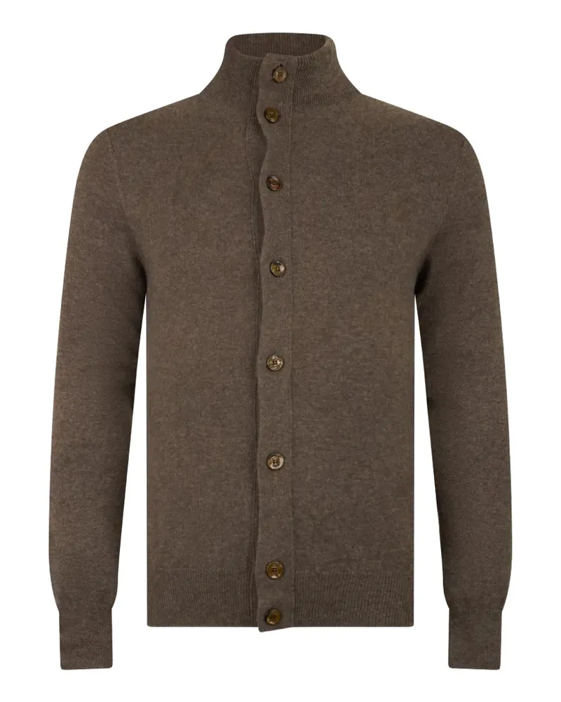 MOORER Arquato Pullover mit Stehkragen - Braun Braun