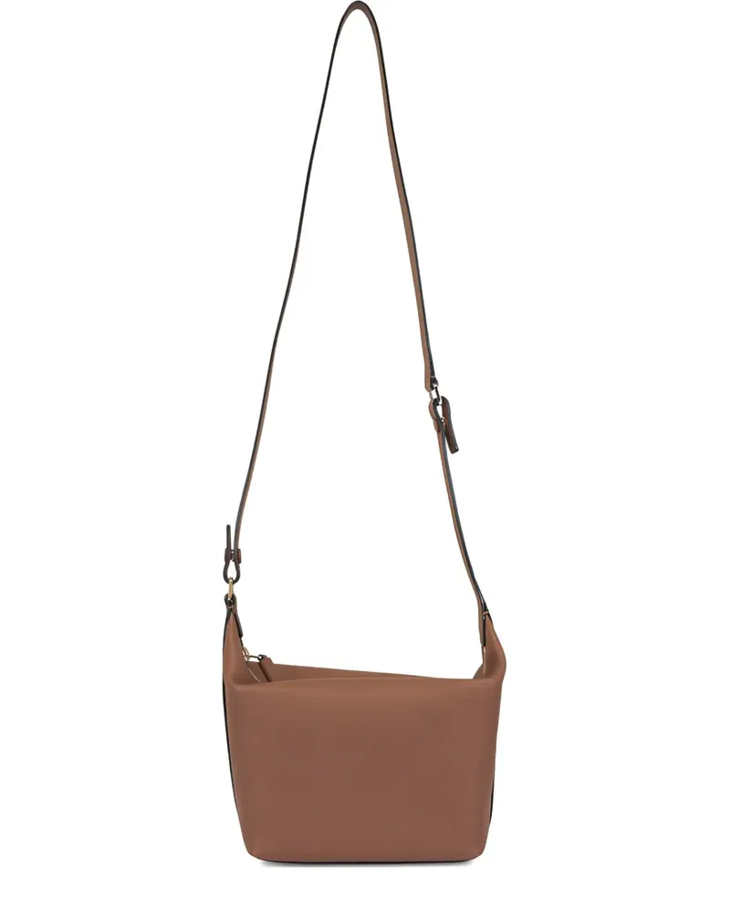 Valextra mini Mochi zip-up shoulder bag - Braun Braun