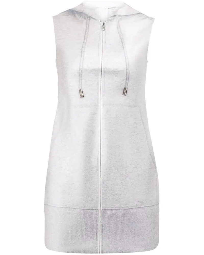 J.W.Anderson Kapuzen-Minikleid mit Reißverschluss - Grau Grau