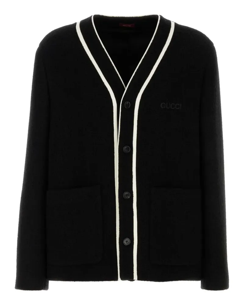 Gucci Cardigan mit V-Ausschnitt - Schwarz Schwarz