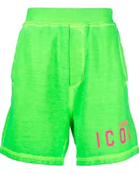 Dsquared2 Be Icon Jersey-Shorts Grün