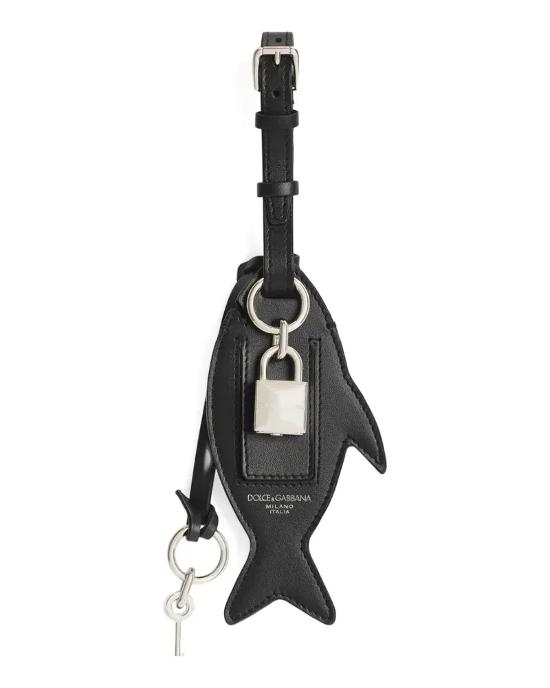 Dolce & Gabbana calfskin keychain - Blau Blau