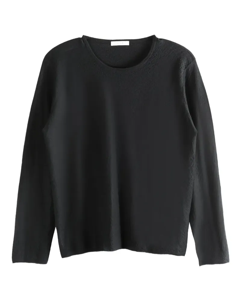 The Row Texturiertes T-Shirt - Schwarz Schwarz