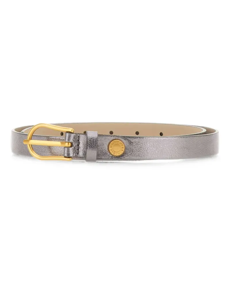 Gianni Chiarini logo-buckle leather belt - Silber Silber