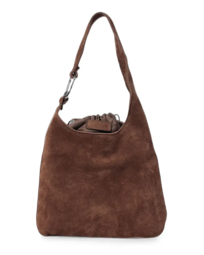 Vic Matié Schultertasche mit Kordelzug - Braun Braun