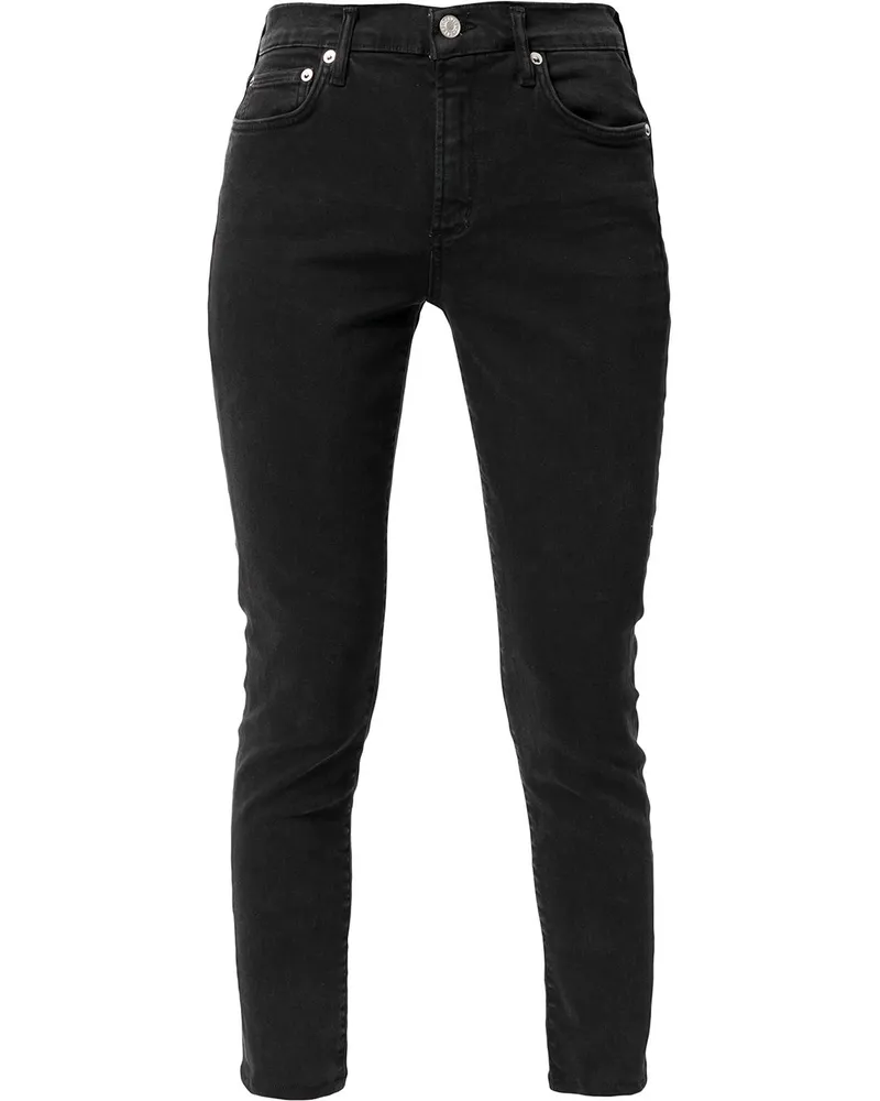 AGOLDE Halbhohe Skinny-Jeans - Schwarz Schwarz