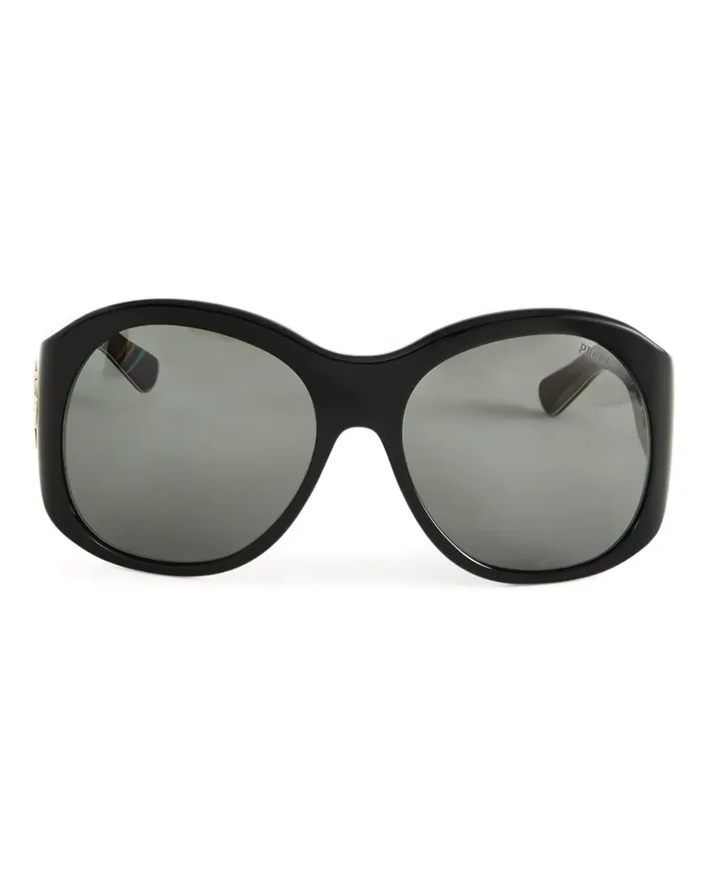 Emilio Pucci Sonnenbrille mit rundem Gestell - Schwarz Schwarz