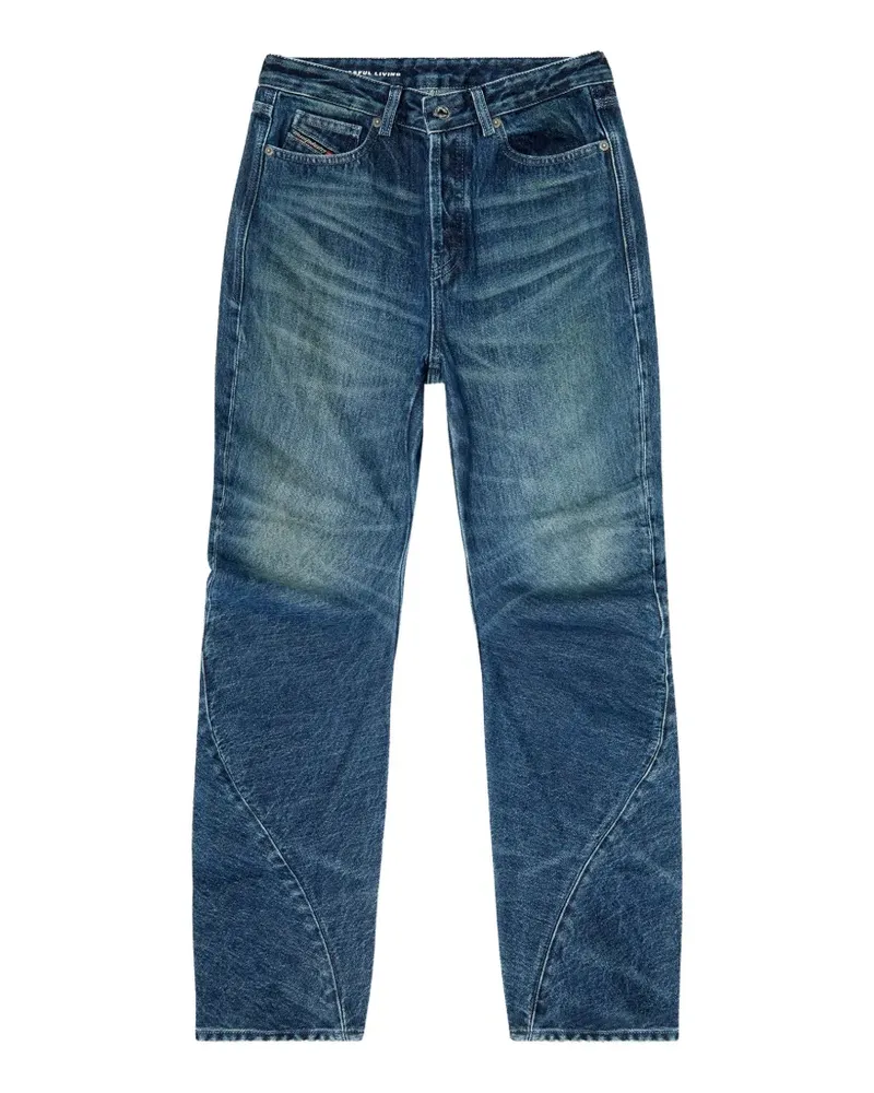 Diesel D-Twist ruched jeans - Blau Blau