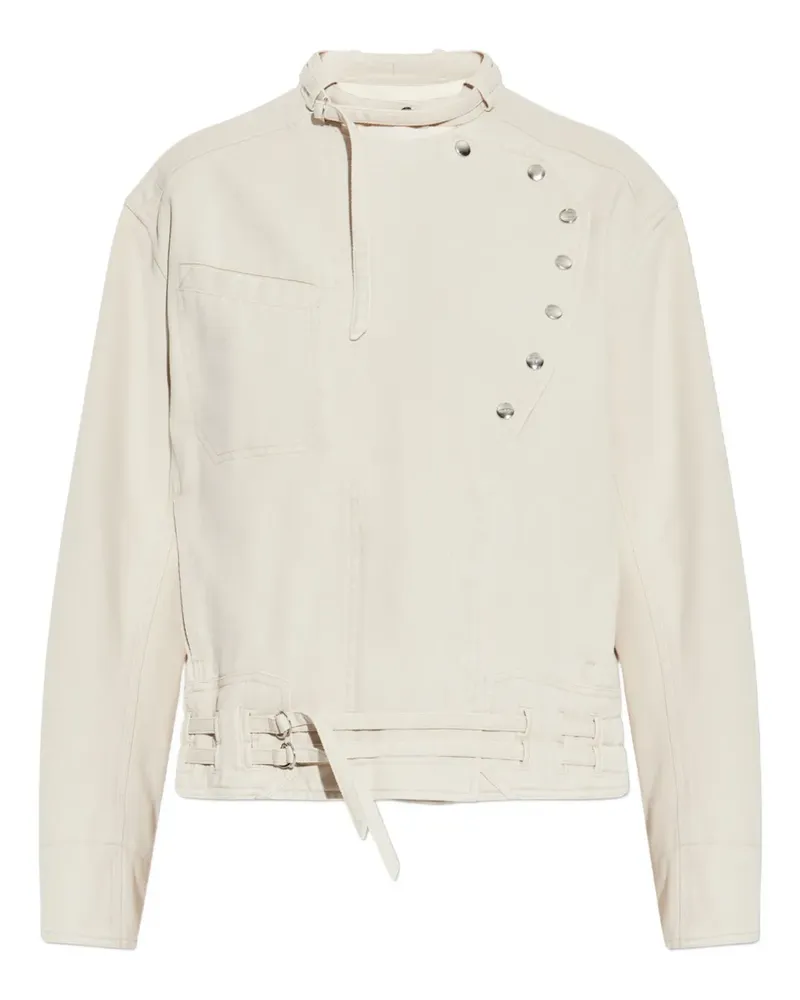 Isabel Marant Timea buttoned-belted jacket - Nude Nude