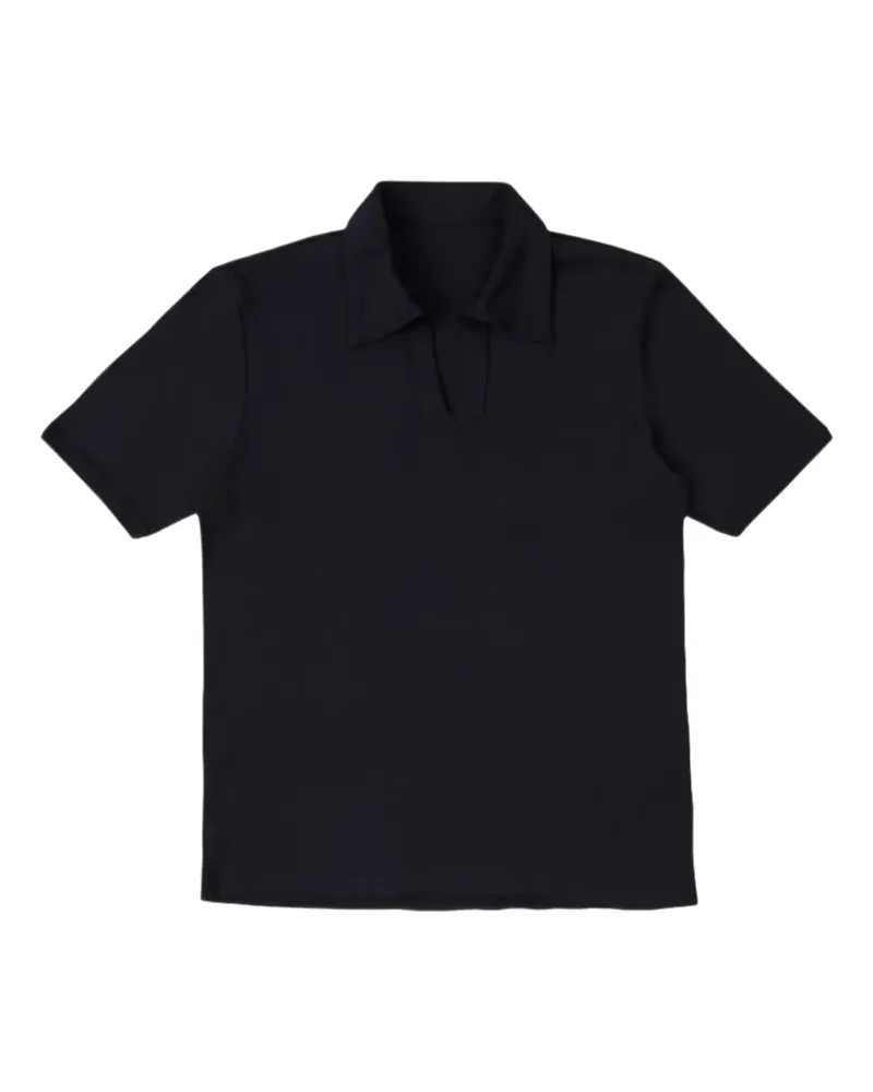 Fortela Goose V-neck short-sleeve polo shirt - Blau Blau