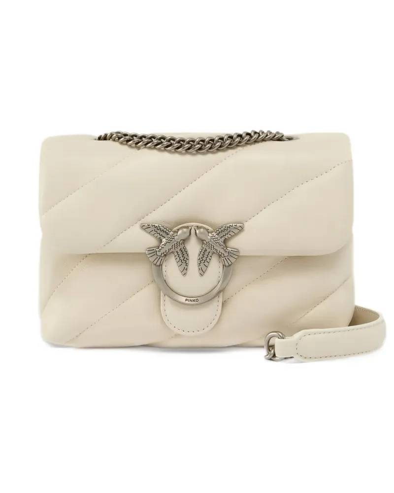 Pinko Kleine Love Puff Maxi Quilt Schultertasche - Weiß Weiß