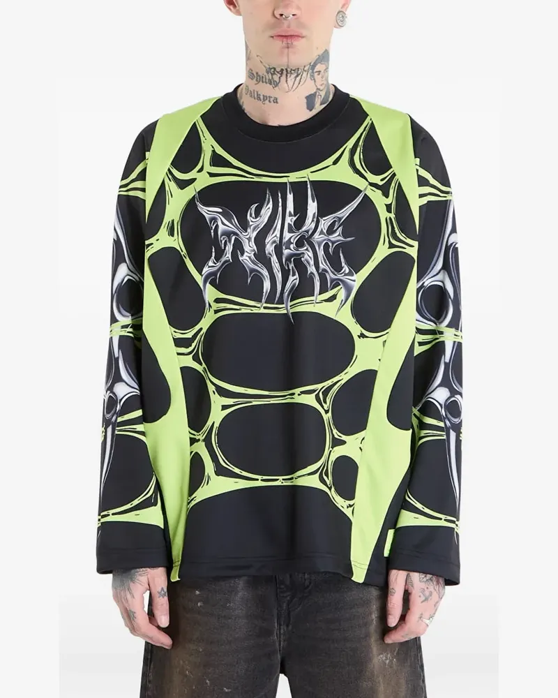 Nike Project F.R.O.G. graphic-print long-sleeve T-shirt - Schwarz Schwarz