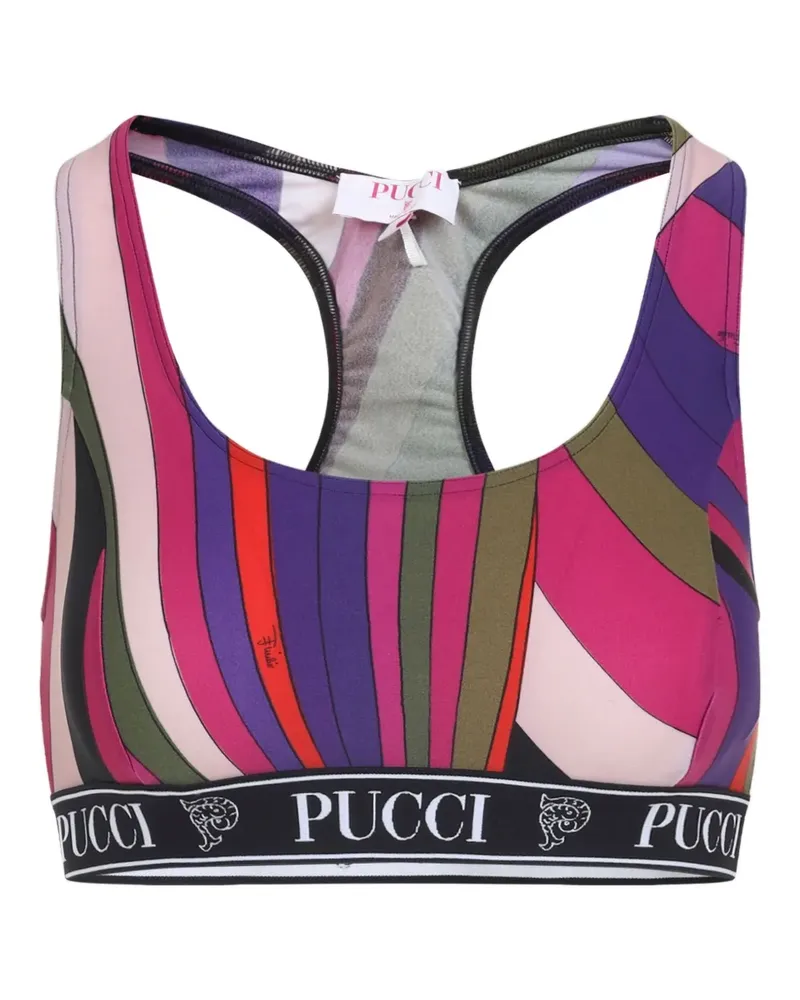Emilio Pucci racer-back sports bra - Rosa Rosa