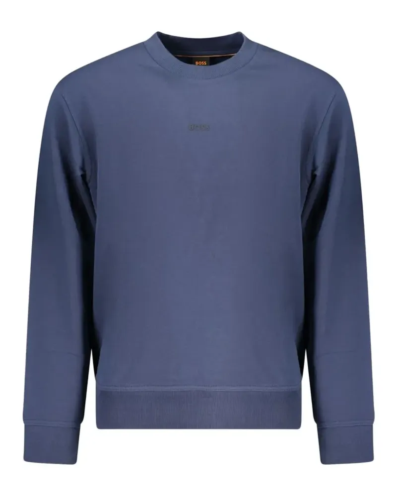 HUGO BOSS logo-emed sweater - Blau Blau