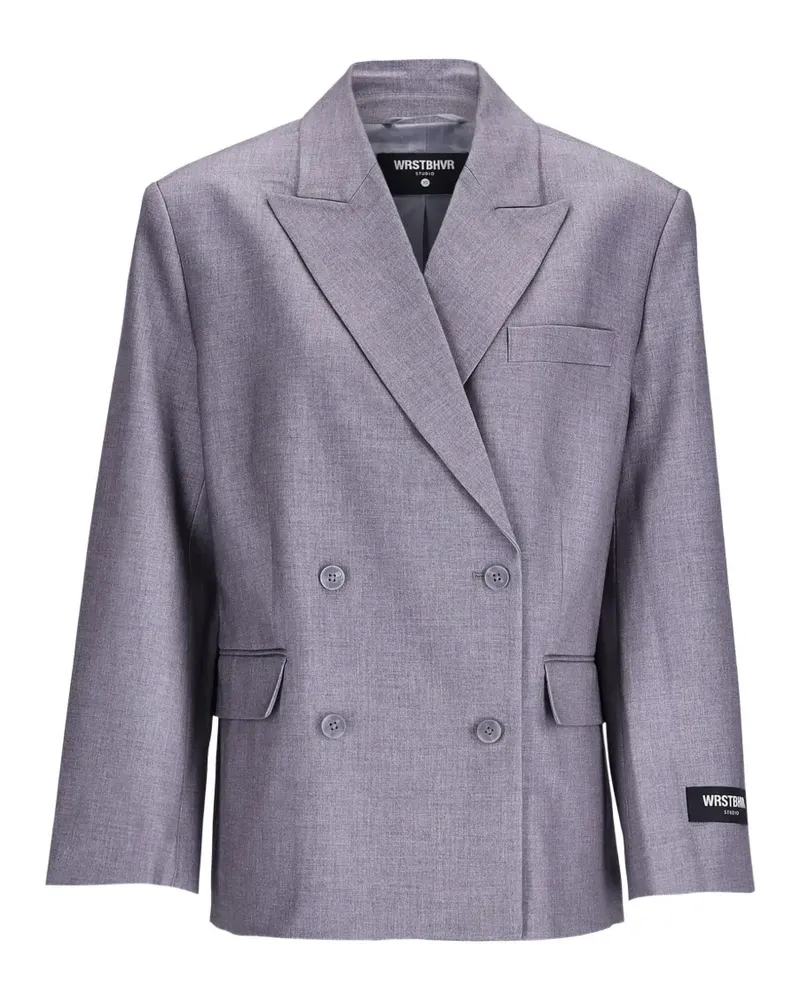 WRSTBHVR Amal double-breasted blazer - Grau Grau