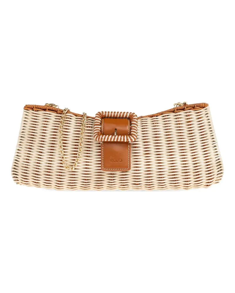 Rodo buckled clutch bag - Nude Nude