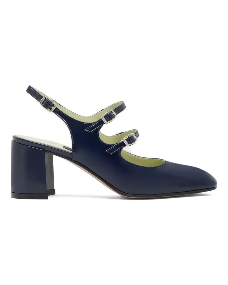 Carel Banana Slingback-Pumps aus Lackleder - Blau Blau