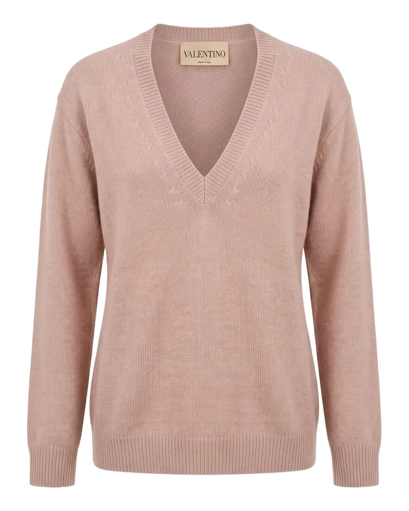 Valentino Garavani Pullover mit V-Ausschnitt - Rosa Rosa