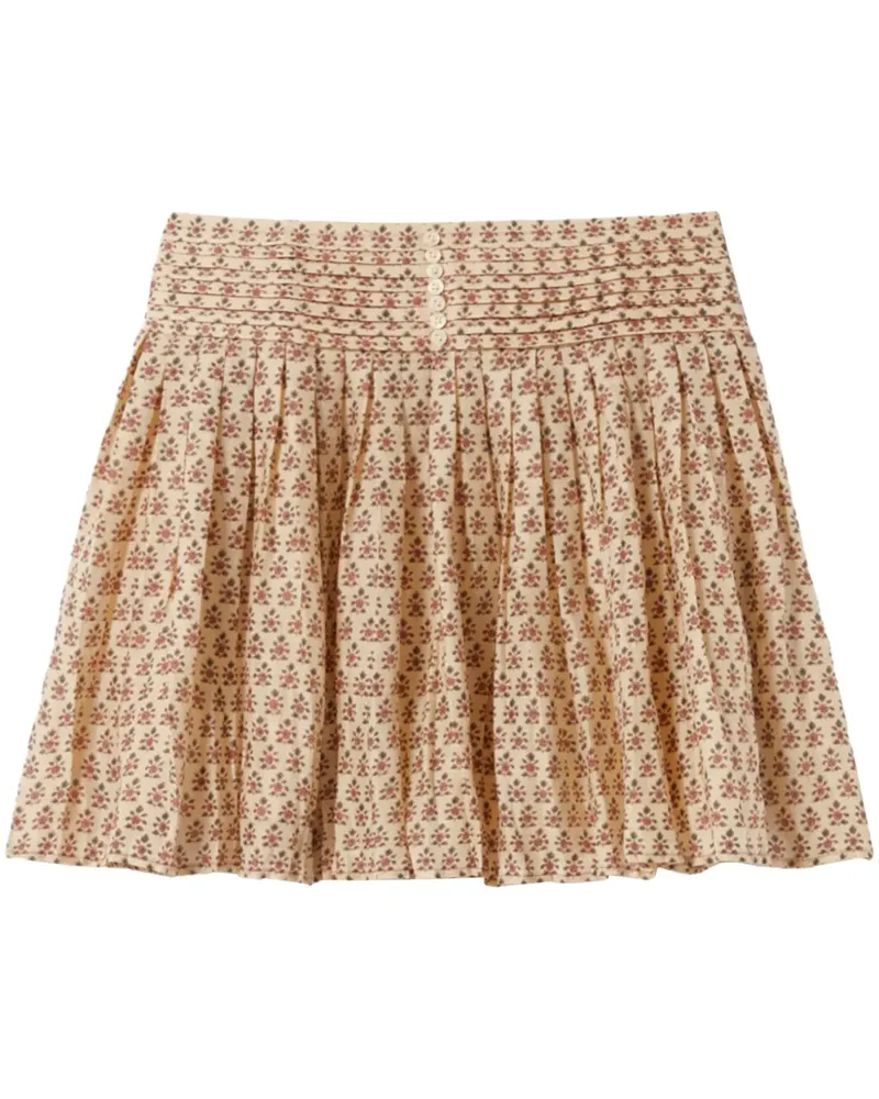Claudie Pierlot Minirock mit grafischem Print - Nude Nude