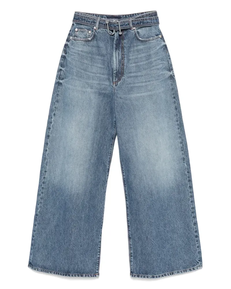 SPORTMAX Jeans mit Gürtel - Blau Blau