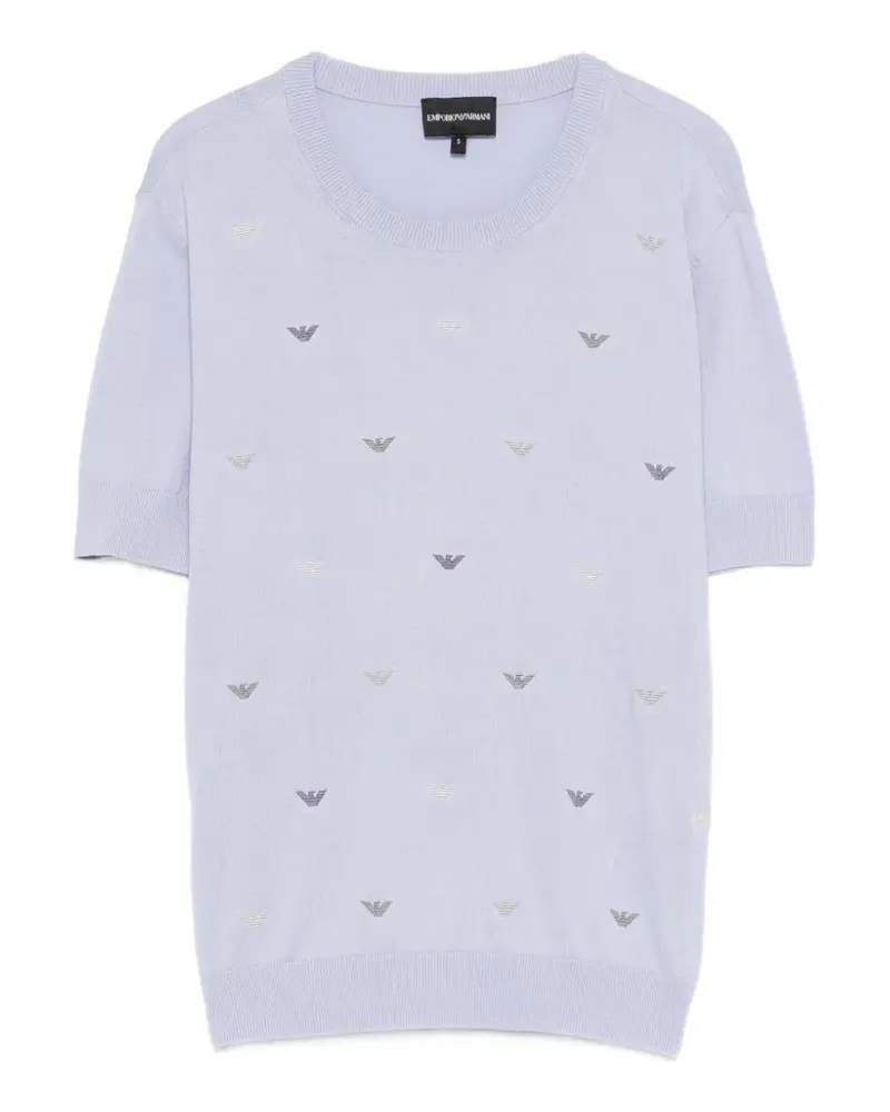 Emporio Armani Besticktes T-Shirt - Violett Violett