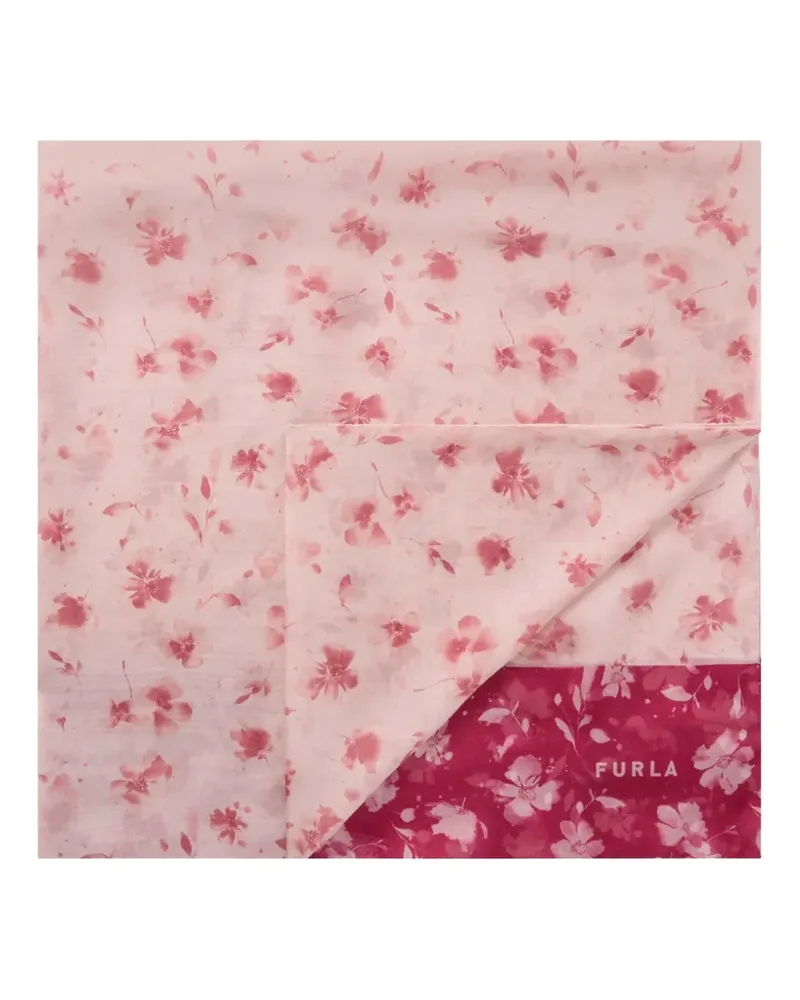 Furla Primavera floral-print scarf - Rosa Rosa