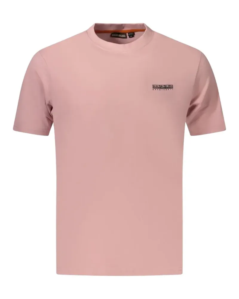 Napapijri T-Shirt mit Logo-Patch - Rosa Rosa