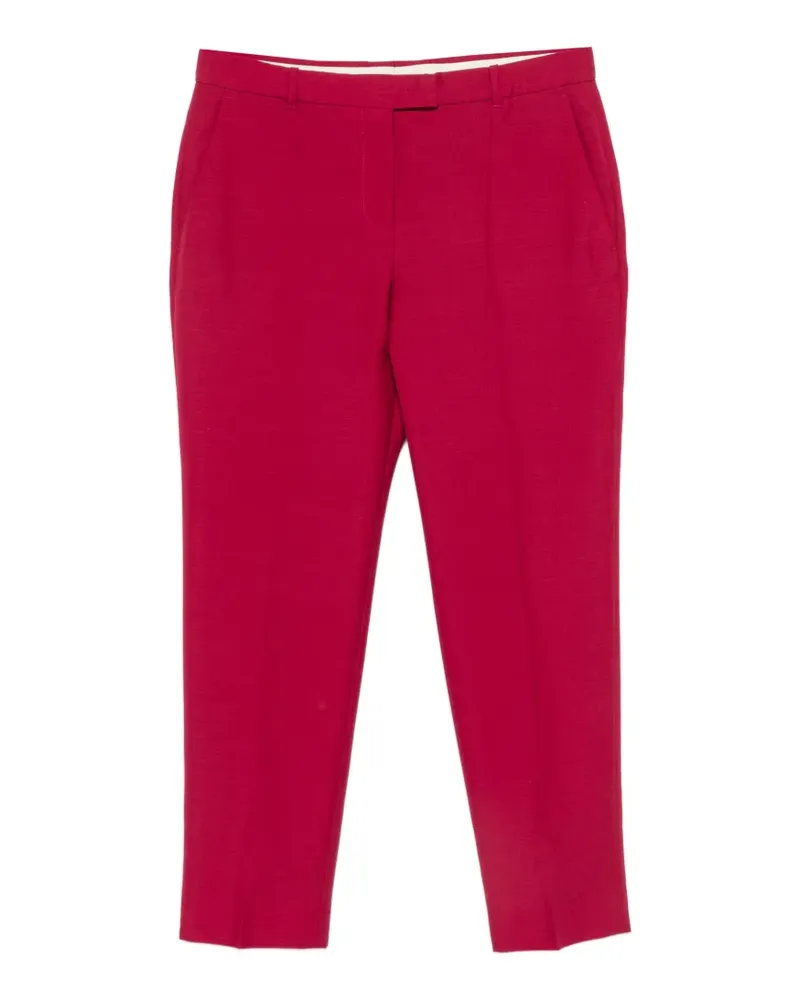 Alexander McQueen pressed-crease tailored trousers - Rosa Rosa