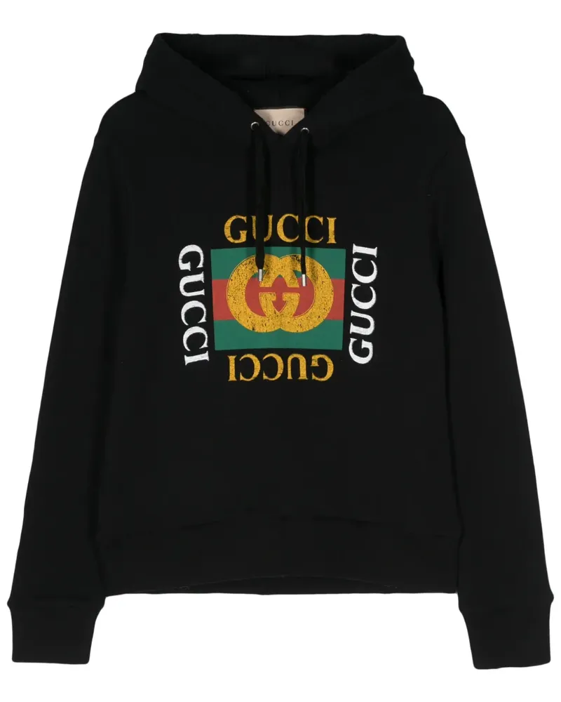 Gucci Hoodie mit GG-Motiv - Schwarz Schwarz