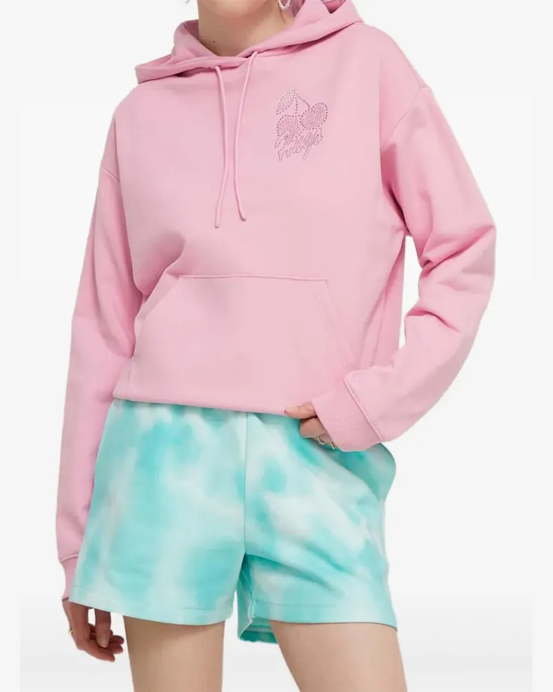 HUGO BOSS Verzierter Hoodie mit Kordelzug - Rosa Rosa