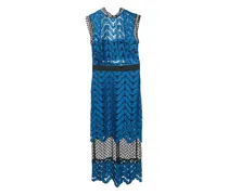 Kleid mit Spitze - Blau