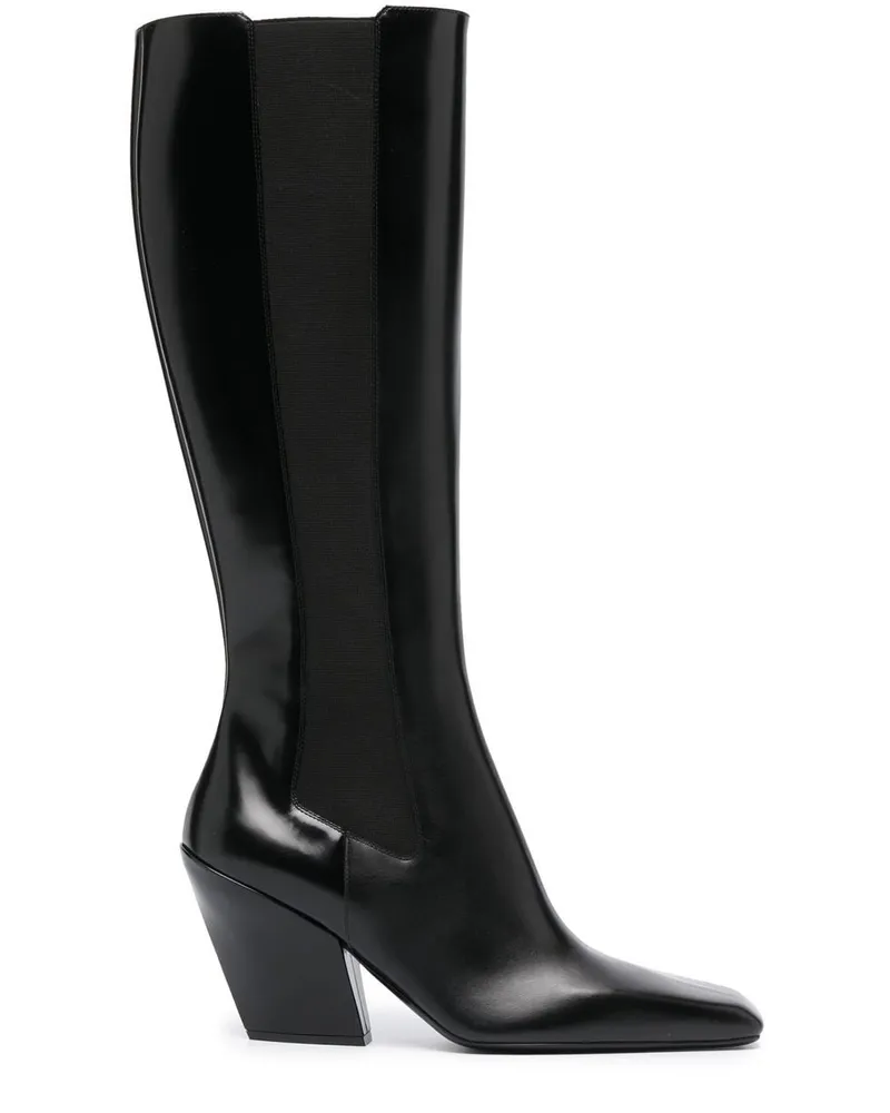 Prada Stiefel mit Blockabsatz - Schwarz Schwarz