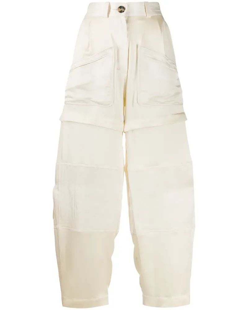 Lanvin Hose mit weitem Bein - Nude Nude