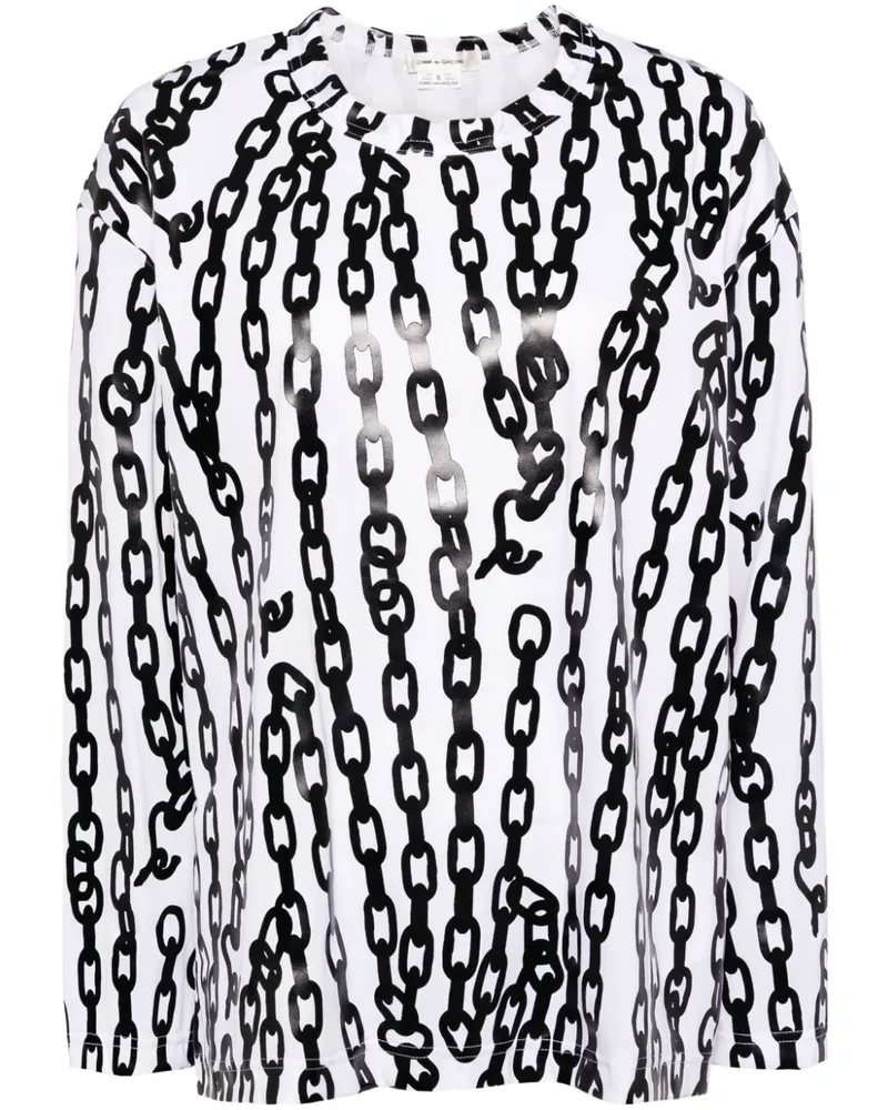 Comme des Garçons T-Shirt mit grafischem Print - Weiß Weiß