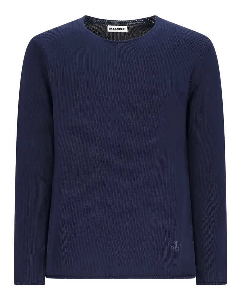 Jil Sander Langärmeliger Pullover - Blau Blau