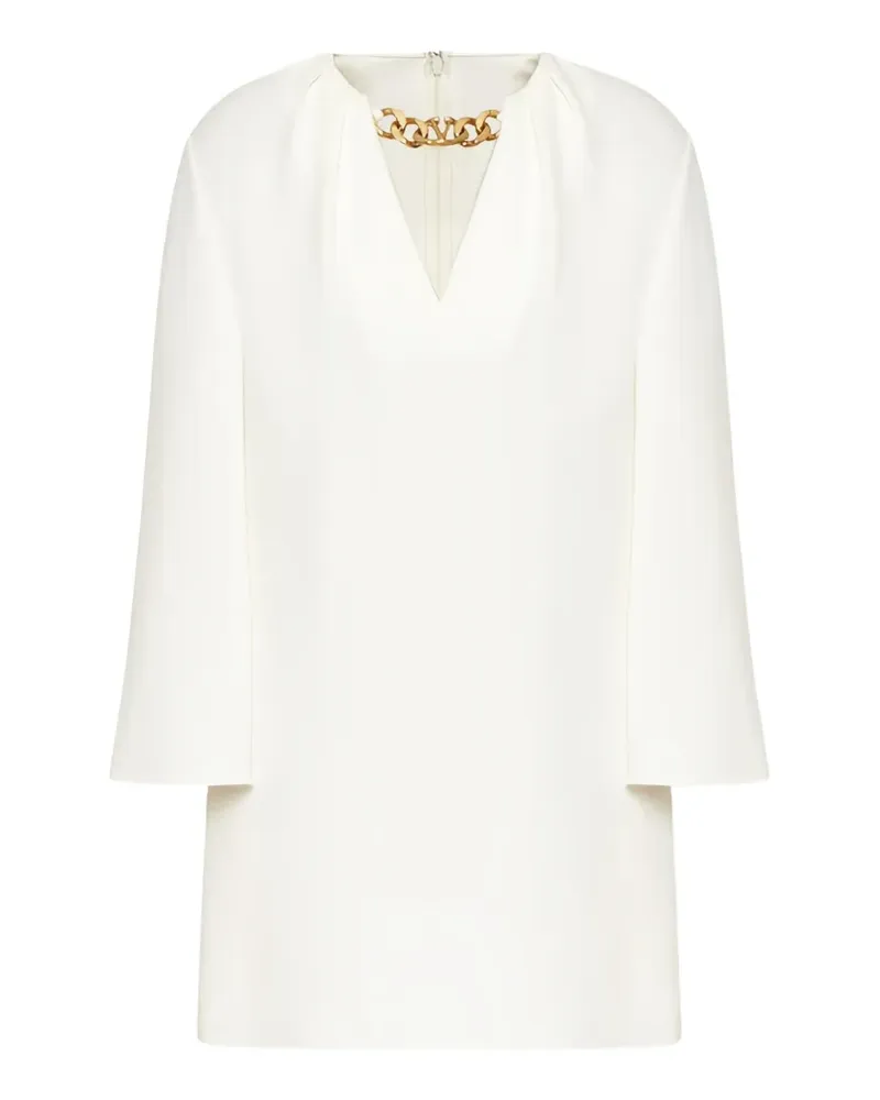 Valentino Garavani VLogo Chain kaftan mini dress - Weiß Weiß