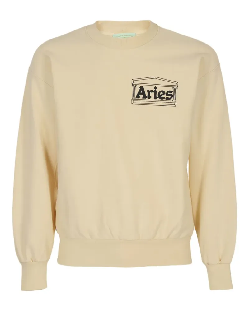 Aries Pullover mit Logo - Nude Nude